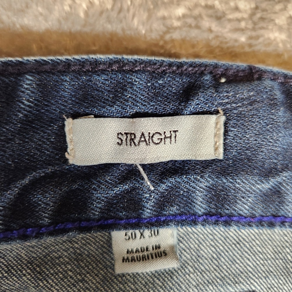 Calvin Klein Jeans Women's 49X29 (Tag 50X30) High-Rise Straight Leg Blue 41AN785 - Picture 8 of 16